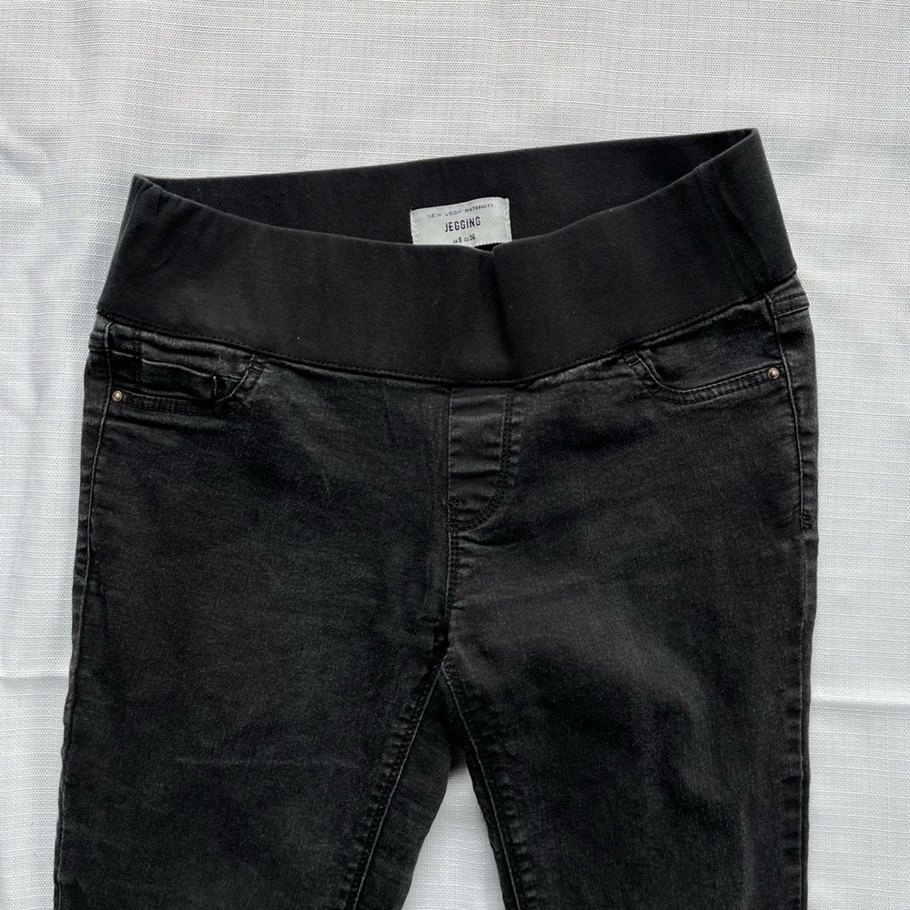 ASOS black maternity jeggings